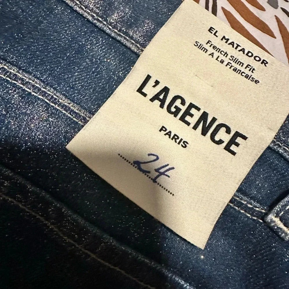 NWT L'AGENCE Mid-Rise Skinny Leg Jeans size 24 - Picture 6 of 7